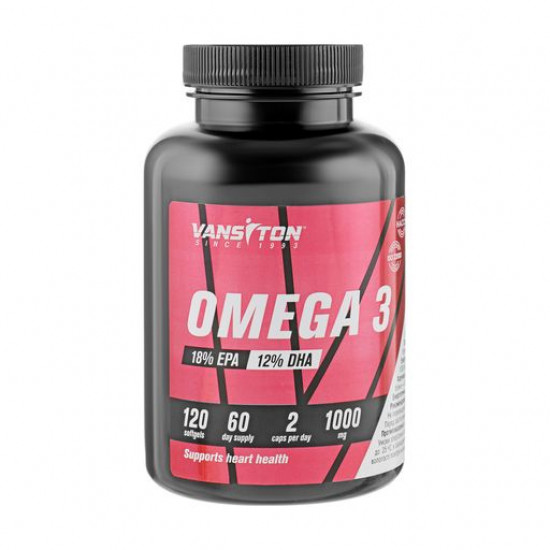 Пищевая добавка жирные кислоты в капсулах Vansiton Omega-3, 120 шт Пищевая добавка жирные кислоты в капсулах Vansiton Omega-3, 120 шт