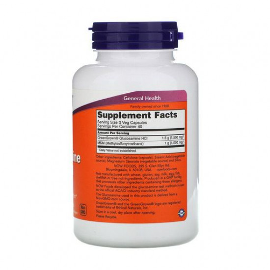 Nutritional supplement a hondroprotektor in the gelevy Now Foods capsules Glyukozamin & MCM, 120 pieces Nutritional supplement a hondroprotektor in the gelevy Now Foods capsules Glyukozamin & MCM, 120 pieces