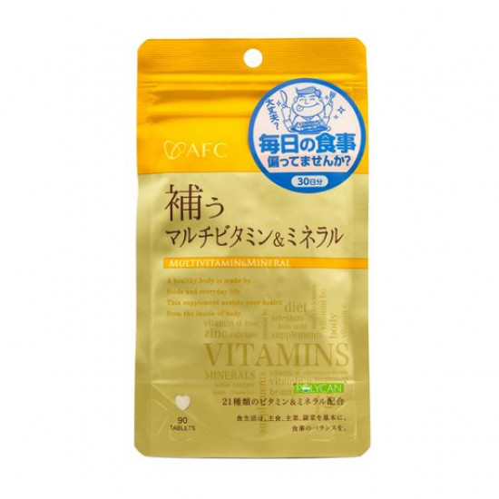 Nutritional supplement a multivitaminno-mineral complex in the tablets AFC Multivitamin & Mineral of Multivitamina and minerals of 320 mg, 90 pieces Nutritional supplement a multivitaminno-mineral complex in the tablets AFC Multivitamin & Mineral of Multivitamina and minerals of 320 mg, 90 pieces