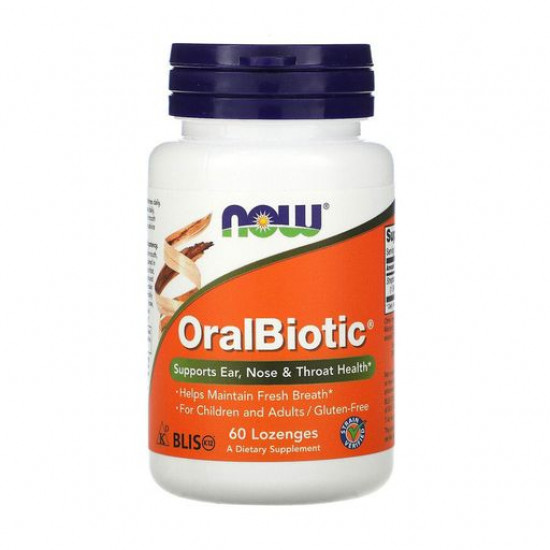 Пищевая добавка пробиотик в таблетках Now Foods OralBiotic, 60 шт
Пищевая добавка пробиотик в таблетках Now Foods OralBiotic, 60 шт