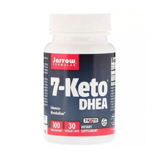 Харчова добавка в капсулах Jarrow Formulas 7-KETO DHEA Дегідроепіандростерон, 100 мг, 30 шт Харчова добавка в капсулах Jarrow Formulas 7-KETO DHEA Дегідроепіандростерон, 100 мг, 30 шт