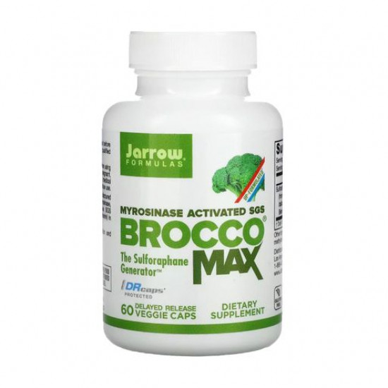 Пищевая добавка в капсулах Jarrow Formulas Myrosinase Activated SGS BroccoMax Мирозиназа экстракт брокколи, 60 шт
Пищевая добавка в капсулах Jarrow Formulas Myrosinase Activated SGS BroccoMax Мирозиназа экстракт брокколи, 60 шт