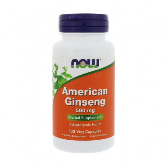 Пищевая добавка в капсулах Now Foods American Ginseng Женьшень американский 500 мг, 100 шт
Пищевая добавка в капсулах Now Foods American Ginseng Женьшень американский 500 мг, 100 шт