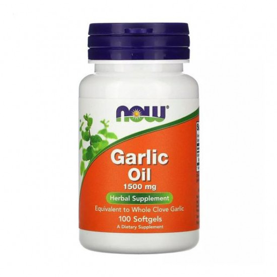 Пищевая добавка в капсулах Now Foods Garlic Oil Чесночное масло 1500 мг, 100 шт
Пищевая добавка в капсулах Now Foods Garlic Oil Чесночное масло 1500 мг, 100 шт