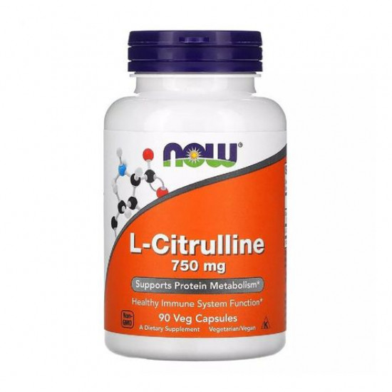 Пищевая добавка в капсулах Now Foods L-Citrulline L-Цитруллин, 750 мг, 90 шт
Пищевая добавка в капсулах Now Foods L-Citrulline L-Цитруллин, 750 мг, 90 шт