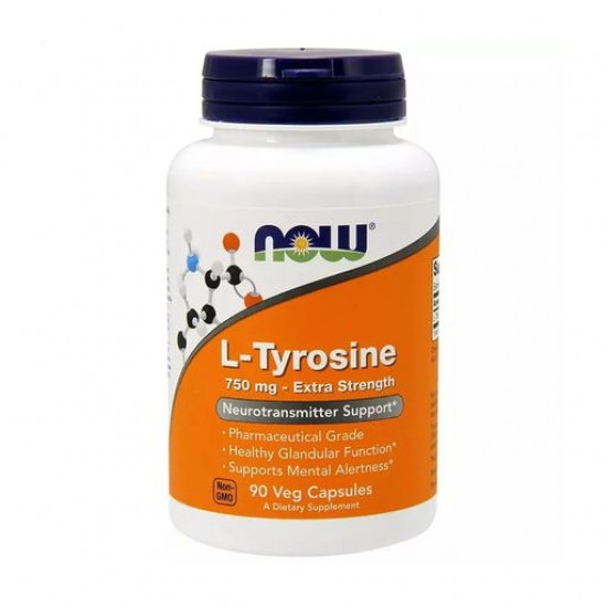 Пищевая добавка в капсулах Now Foods L-Tyrosine L-Тирозин, 750 мг, 90 шт
Пищевая добавка в капсулах Now Foods L-Tyrosine L-Тирозин, 750 мг, 90 шт