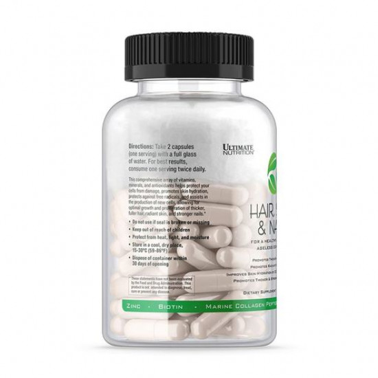 Пищевая добавка в капсулах Ultimate Nutrition Hair, Skin & Nails Волосы, кожа и ногти, 120 шт
Пищевая добавка в капсулах Ultimate Nutrition Hair, Skin & Nails Волосы, кожа и ногти, 120 шт