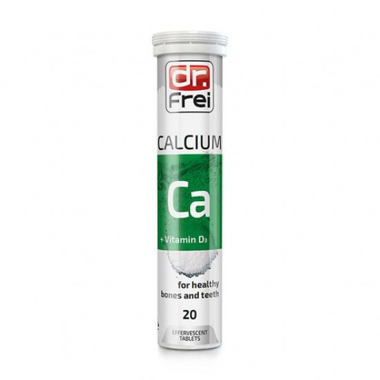 Nutritional supplement vitamins sparkling Dr. Frei Calcium+D3, 20 pieces Nutritional supplement vitamins sparkling Dr. Frei Calcium+D3, 20 pieces