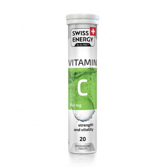 Пищевая добавка витамины шипучие Swiss Energy Vitamin С 550 мг, 20 шт
Пищевая добавка витамины шипучие Swiss Energy Vitamin С 550 мг, 20 шт