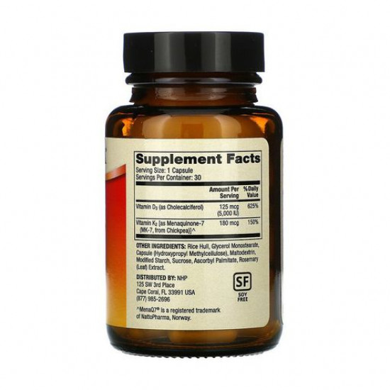 Nutritional supplement vitamins B Dr. Mercola Vitamins D3 & K2 capsules, 180 mkg, 30 pieces Nutritional supplement vitamins B Dr. Mercola Vitamins D3 & K2 capsules, 180 mkg, 30 pieces