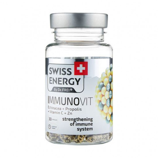 Пищевая добавка витамины в капсулах Swiss Energy Immuno Vit, 30 шт
Пищевая добавка витамины в капсулах Swiss Energy Immuno Vit, 30 шт