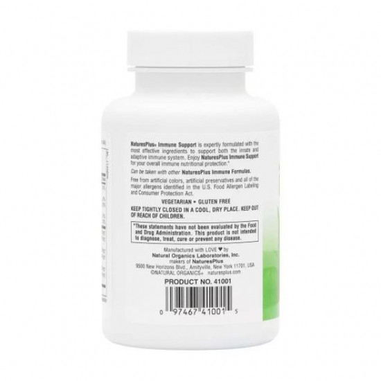 Nutritional supplement vitamins B the tablets NaturesPlus Immune Support Complex for support of the immune system, 60 pieces Nutritional supplement vitamins B the tablets NaturesPlus Immune Support Complex for support of the immune system, 60 pieces