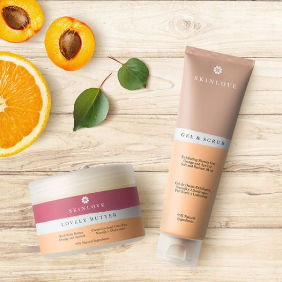 Поживний крем-баттер для тіла Skinlove Natural Joy Lovely Butter Апельсин і абрикос, 175 мл Поживний крем-баттер для тіла Skinlove Natural Joy Lovely Butter Апельсин і абрикос, 175 мл