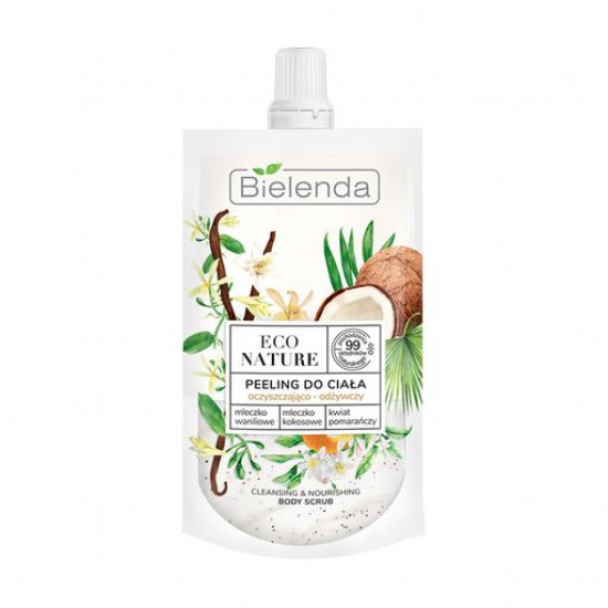 The nutritious, cleaning body scrub of Bielenda Eco Nature Cleansing & Nourishing Body Scrub, 100 g The nutritious, cleaning body scrub of Bielenda Eco Nature Cleansing & Nourishing Body Scrub, 100 g