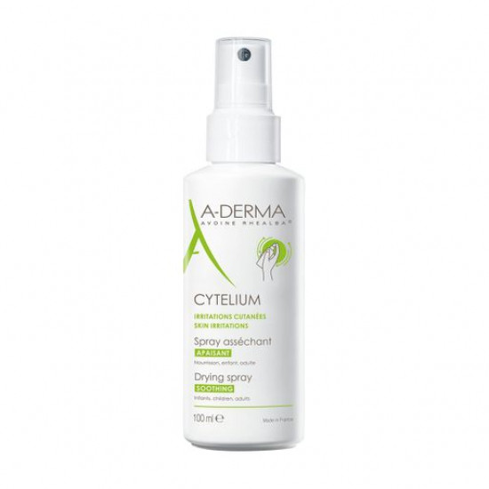 The drying and calming A-Derma Cytelium Drying Spray Soothing spray for the angry face skin and a body, 100 ml The drying and calming A-Derma Cytelium Drying Spray Soothing spray for the angry face skin and a body, 100 ml