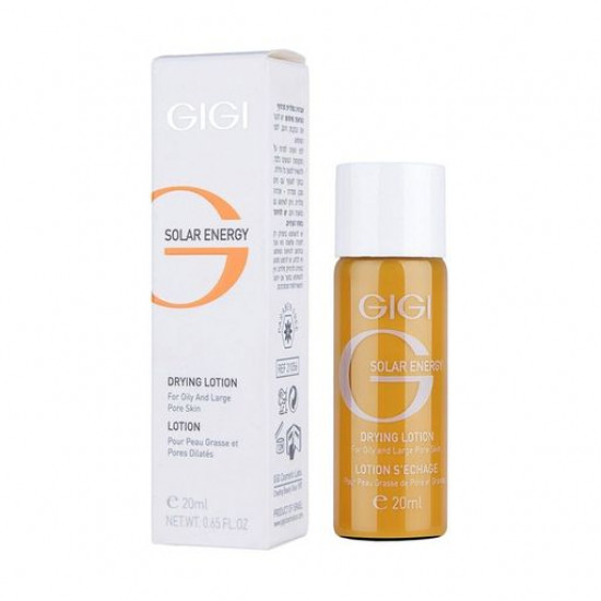 Підсушуючий лосьйон Gigi Solar Energy Drying Lotion для жирної шкіри обличчя, 20 мл Підсушуючий лосьйон Gigi Solar Energy Drying Lotion для жирної шкіри обличчя, 20 мл