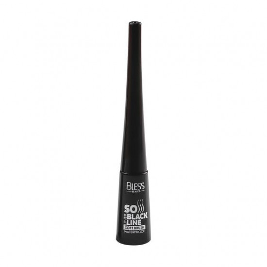 Eyeliner of Bless Beauty So Black Line Waterproof with a soft brush, Black, 3.5 g Eyeliner of Bless Beauty So Black Line Waterproof with a soft brush, Black, 3.5 g