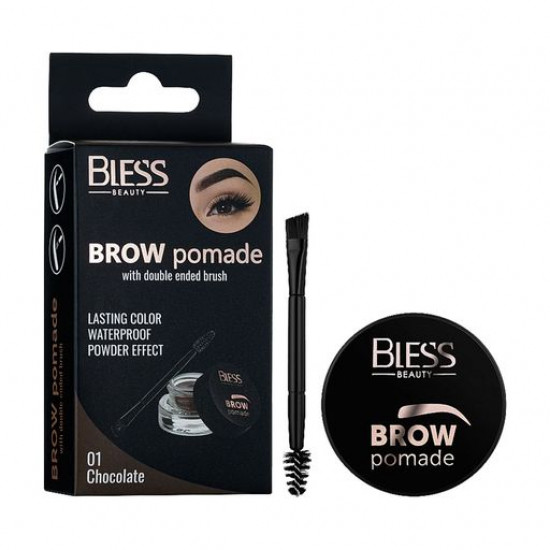 Lipstick for eyebrows of Bless Beauty Brow Pomade 01 Chocolate, 3.5 g Lipstick for eyebrows of Bless Beauty Brow Pomade 01 Chocolate, 3.5 g