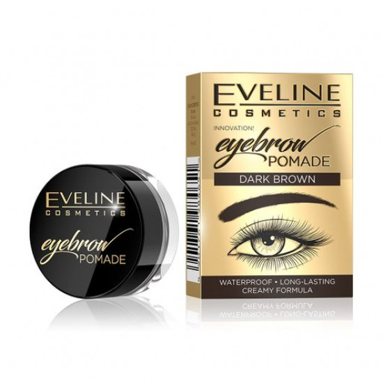 Помада для брів Eveline Cosmetics Eyebrow Pomade Dark Brown, 4 г Помада для брів Eveline Cosmetics Eyebrow Pomade Dark Brown, 4 г