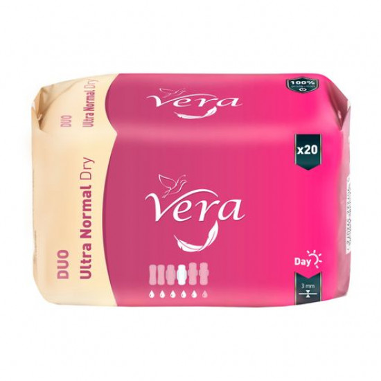 Прокладки для критических дней Vera Ultra Normal Dry Duo, 20 шт
Прокладки для критических дней Vera Ultra Normal Dry Duo, 20 шт