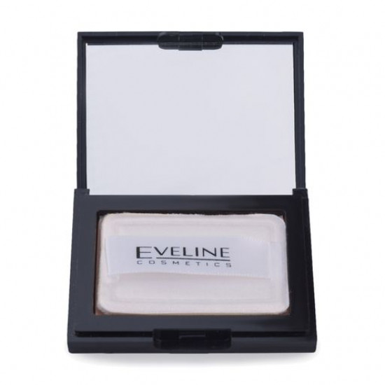 Powder compact Eveline Cosmetics Beaty Line with a mirror, 15 Golden, 9 g Powder compact Eveline Cosmetics Beaty Line with a mirror, 15 Golden, 9 g