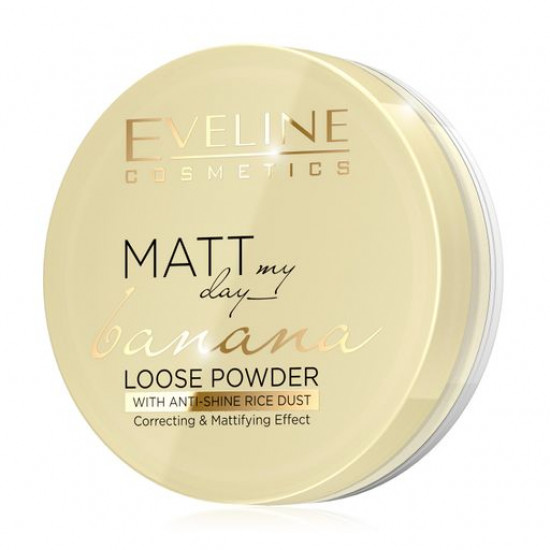Friable powder for the person Eveline Cosmetics Matt My Day Banana Loose Powder, 6 g Friable powder for the person Eveline Cosmetics Matt My Day Banana Loose Powder, 6 g