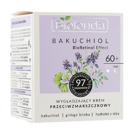 Розгладжуючий крем для обличчя Bielenda Bakuchiol BioRetinol Smoothing Cream, 50 мл Розгладжуючий крем для обличчя Bielenda Bakuchiol BioRetinol Smoothing Cream, 50 мл
