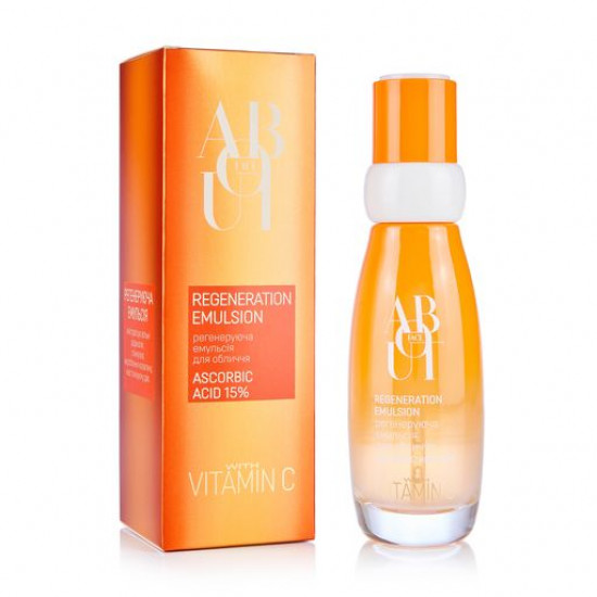 The regenerating emulsion for the person ABOUT face with Vitamin C, 100 ml The regenerating emulsion for the person ABOUT face with Vitamin C, 100 ml