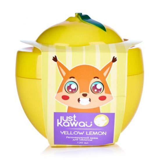 The regenerating cream for the person JUST KAWAII Lemon, 120 ml The regenerating cream for the person JUST KAWAII Lemon, 120 ml