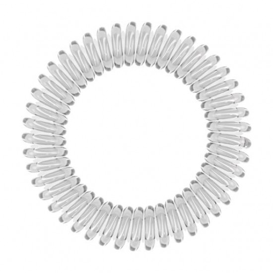 Elastic band bracelet for hair of Invisibobble Slim Crystal Clear, 3 pieces Elastic band bracelet for hair of Invisibobble Slim Crystal Clear, 3 pieces