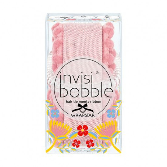 Elastic band with a hairband of Invisibobble Wrapstar Flores & Bloom Ami & Co, 1 piece Elastic band with a hairband of Invisibobble Wrapstar Flores & Bloom Ami & Co, 1 piece