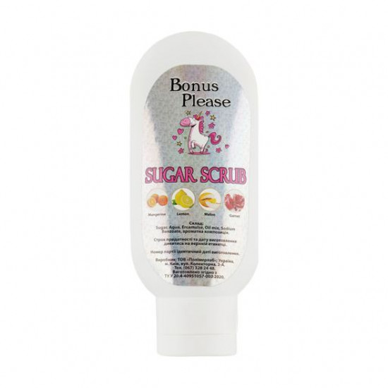 Цукровий скраб для тіла Bonus Please Sugar Scrub Лимон, 100 г Цукровий скраб для тіла Bonus Please Sugar Scrub Лимон, 100 г