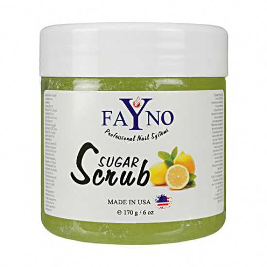 Sugar body scrub of Fayno Sugar Scrub Lemon, 170 g Sugar body scrub of Fayno Sugar Scrub Lemon, 170 g