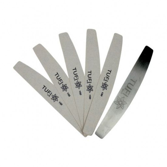 Replaceable files for Tufi Profi file with a metal base, the round edge, 150 grit, 6 pieces (0074000) Replaceable files for Tufi Profi file with a metal base, the round edge, 150 grit, 6 pieces (0074000)