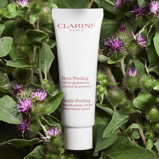 Smyagchayushchy and the peeling cream for the person Clarins Gentle Peeling Smooth Away Cream with natural microgranules, 50 ml Smyagchayushchy and the peeling cream for the person Clarins Gentle Peeling Smooth Away Cream with natural microgranules, 50 ml