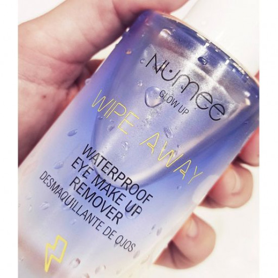 Засіб для зняття водостійкого макіяжу з очей Numee Glow Up Wipe Away Waterproof Eye Make-Up Remover, 125 мл Засіб для зняття водостійкого макіяжу з очей Numee Glow Up Wipe Away Waterproof Eye Make-Up Remover, 125 мл