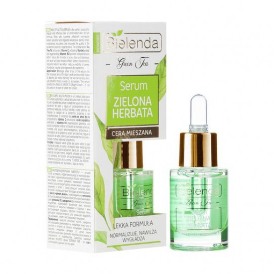 Сироватка для обличчя Bielenda Green Tea Face Serum Combination Skin з олією чайного дерева, 15 мл Сироватка для обличчя Bielenda Green Tea Face Serum Combination Skin з олією чайного дерева, 15 мл