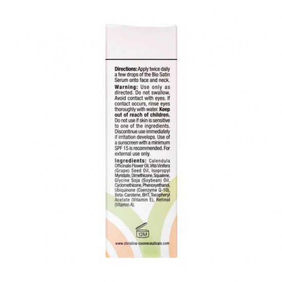 Serum for the person Christina Bio Satin Serum for normal and dry skin, 30 ml Serum for the person Christina Bio Satin Serum for normal and dry skin, 30 ml