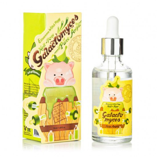 Сироватка для обличчя Elizavecca Witch Piggy Hell-Pore Galactomyces Pure Ample з 100% ферментованим екстрактом галактомісісу, 50 мл Сироватка для обличчя Elizavecca Witch Piggy Hell-Pore Galactomyces Pure Ample з 100% ферментованим екстрактом галактомісісу, 50 мл