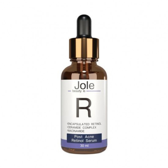 Сыворотка для лица Jole Post-Acne Retinol Serum от следов пост-акне с ретинолом, гиалуроновой кислотой и керамидами, 30 мл
Сыворотка для лица Jole Post-Acne Retinol Serum от следов пост-акне с ретинолом, гиалуроновой кислотой и керамидами, 30 мл
