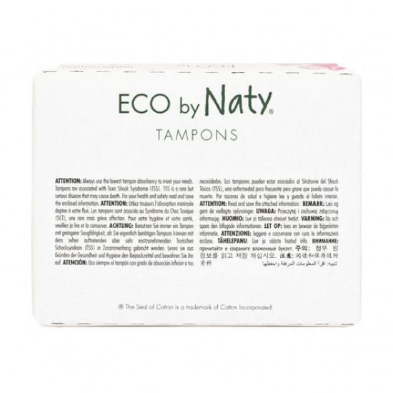 Tampons of ECO by Naty Regular, 18 pieces Tampons of ECO by Naty Regular, 18 pieces