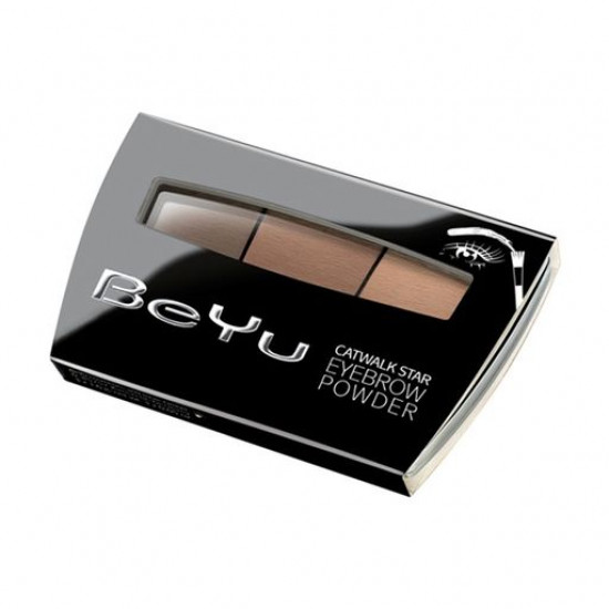 Тіні для брів BeYu Catwalk Star Eyebrow Powder 3, 4.8 г Тіні для брів BeYu Catwalk Star Eyebrow Powder 3, 4.8 г