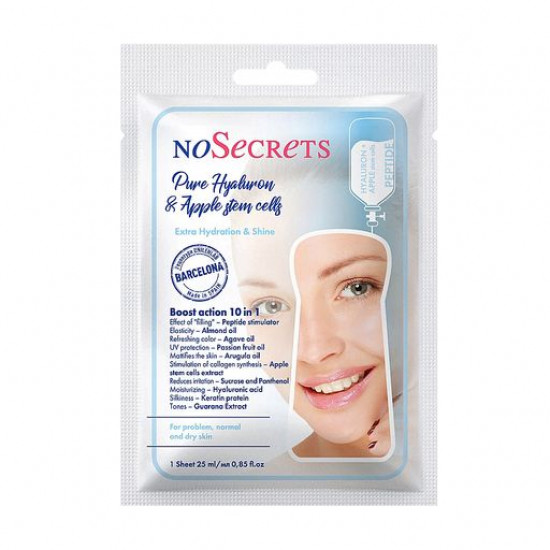 Fabric FCIQ face pack Cosmetics z _ntelekty NoSecrets Pure Hyaluron And Apple Stem Cells of Ekstrauvlazhneniye and rejuvenation, with peptides, 25 ml Fabric FCIQ face pack Cosmetics z _ntelekty NoSecrets Pure Hyaluron And Apple Stem Cells of Ekstrauvlazhneniye and rejuvenation, with peptides, 25 ml