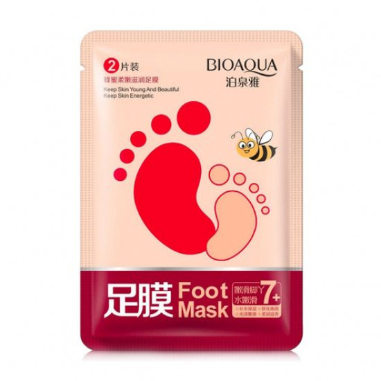 Тканевая маска для ног Bioaqua Foot Mask с медом, 35 г
Тканевая маска для ног Bioaqua Foot Mask с медом, 35 г