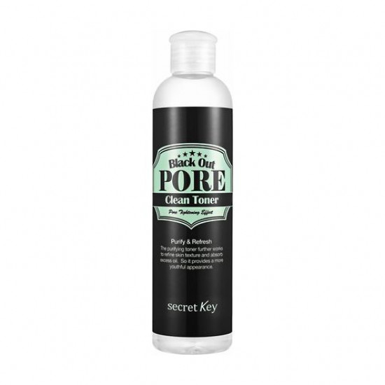 Toner for the person Secret Key Black Out Pore Clean Toner with charcoal, for clarification of a time, 250 ml Toner for the person Secret Key Black Out Pore Clean Toner with charcoal, for clarification of a time, 250 ml