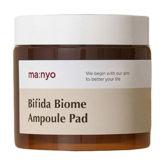 Тонер педи для обличчя Manyo Bifida Biome Ampoule Pad для захисту та відновлення біома шкіри, 150 мл, 70 шт Тонер педи для обличчя Manyo Bifida Biome Ampoule Pad для захисту та відновлення біома шкіри, 150 мл, 70 шт