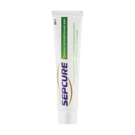 Трав'яний антисептичний крем Coral Laboratories Sepcure, 20 г Трав'яний антисептичний крем Coral Laboratories Sepcure, 20 г