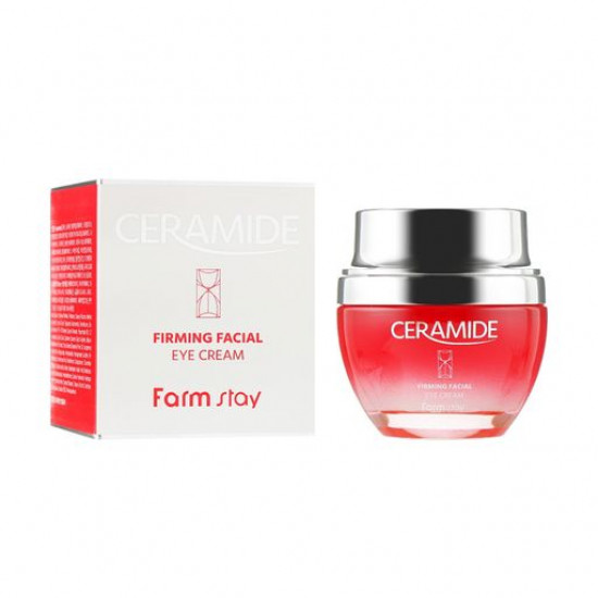 Ukreplyayushchy skin cream around eyes of FarmStay Ceramide Firming Facial Eye Cream, 50 ml Ukreplyayushchy skin cream around eyes of FarmStay Ceramide Firming Facial Eye Cream, 50 ml