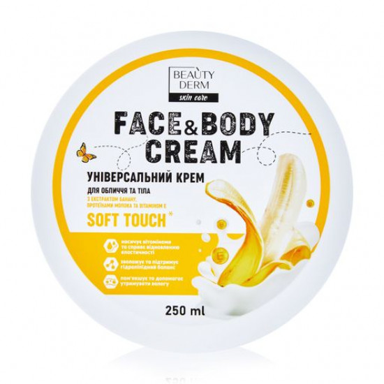 Universalny face and body Beauty Derm Soft Touch Face & Body Cream cream, 250 ml Universalny face and body Beauty Derm Soft Touch Face & Body Cream cream, 250 ml