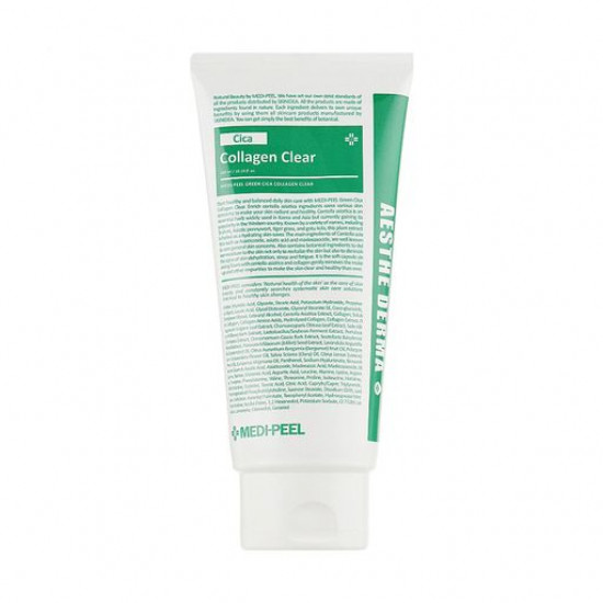 Заспокійлива пінка, що очищає, для вмивання Medi-Peel Green Cica Collagen Clear, 300 мл Заспокійлива пінка, що очищає, для вмивання Medi-Peel Green Cica Collagen Clear, 300 мл